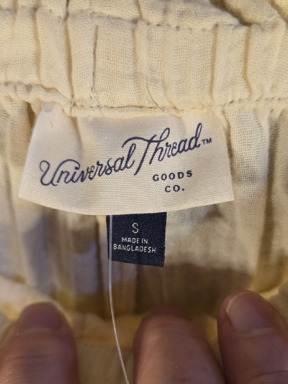 Universal Thread Light Cream Linen-Blend Drawstring Shorts - Picture 4 of 8